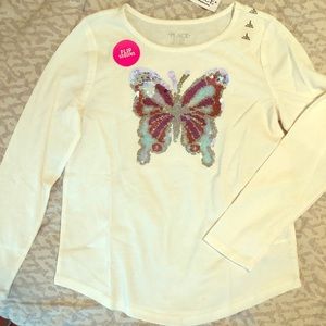Long Sleeved Shirt w/ Butterfly